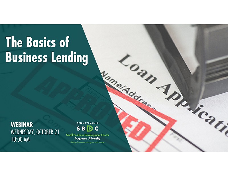 The Basics of Business Lending (in-person and online)