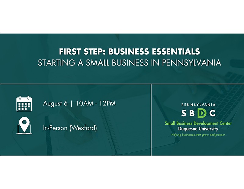 First Step: Business Essentials (Wexford) (in-person)