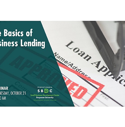 The Basics of Business Lending (in-person and online)