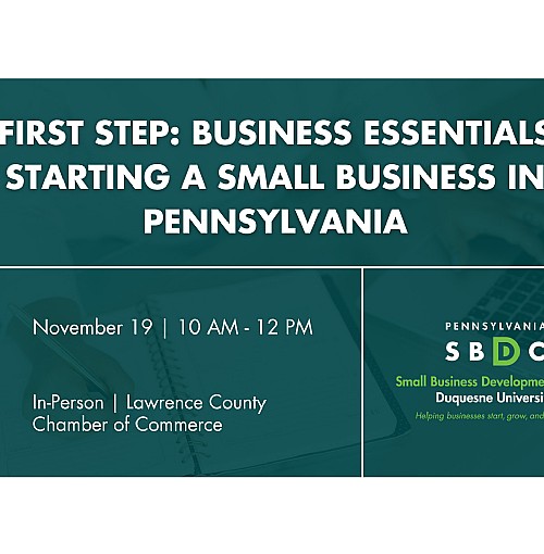 First Step: Business Essentials (Lawrence) (in-person)
