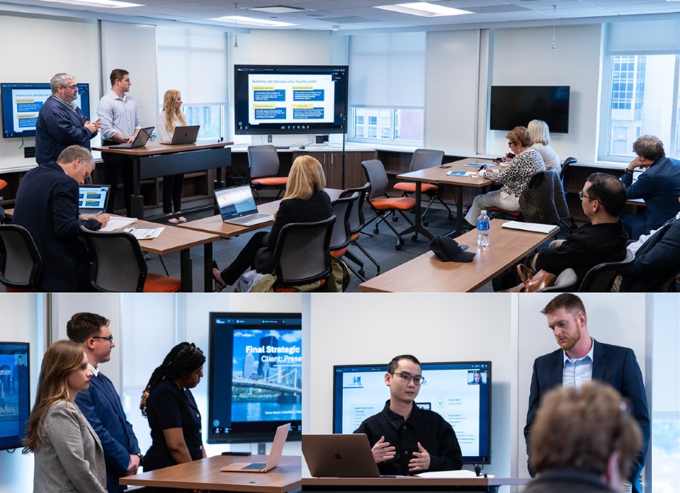 Duquesne University Capstone Projects Support SBDC Client Presenting ...
